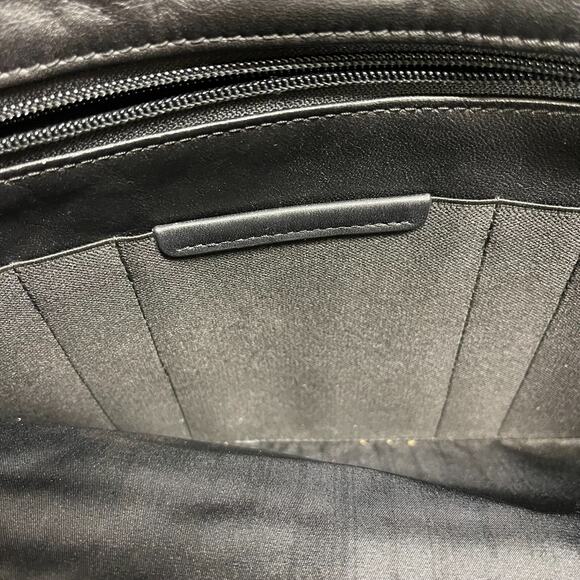 TUMI Leather Briefcase Laptop Bag Black - Picture 14 of 15